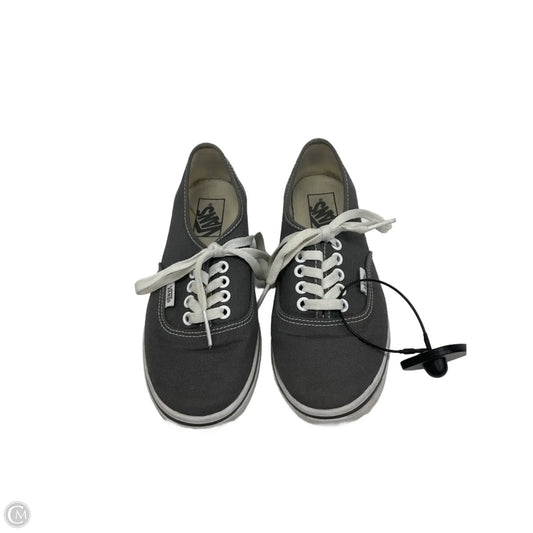 Shoes Sneakers By Vans In Grey, Size: 6.5