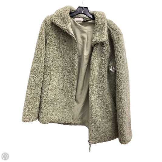 Jacket Faux Fur & Sherpa By 32 Degrees In Green, Size: M