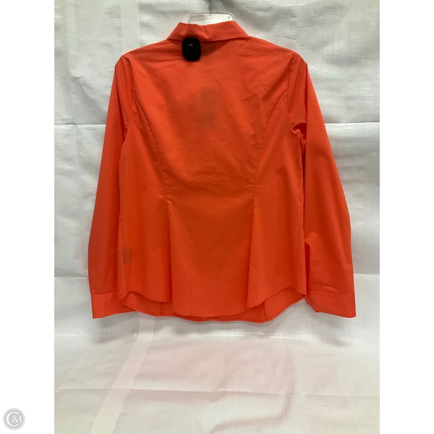 Blouse Long Sleeve By Worthington In Orange, Size: 10