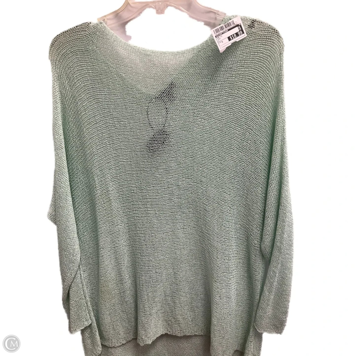 Top Long Sleeve By Eileen Fisher In Teal, Size: S