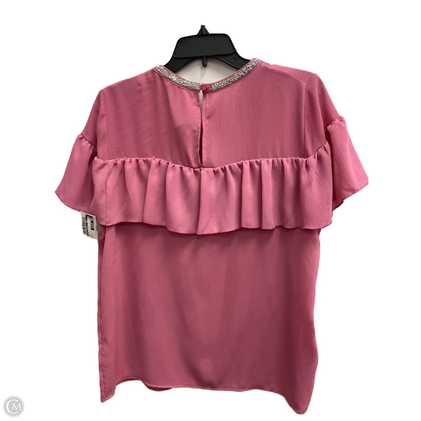 Top Short Sleeve By Juicy Couture In Pink, Size: L