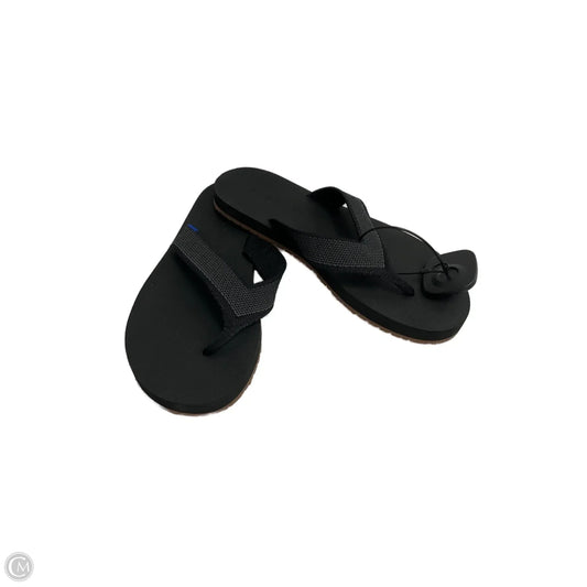 Sandals Flip Flops By Rothys In Black, Size: 7