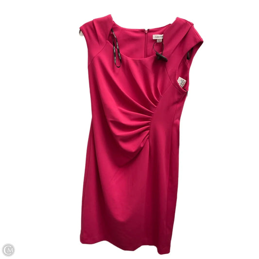 Dress Work By Calvin Klein In Pink, Size: 12