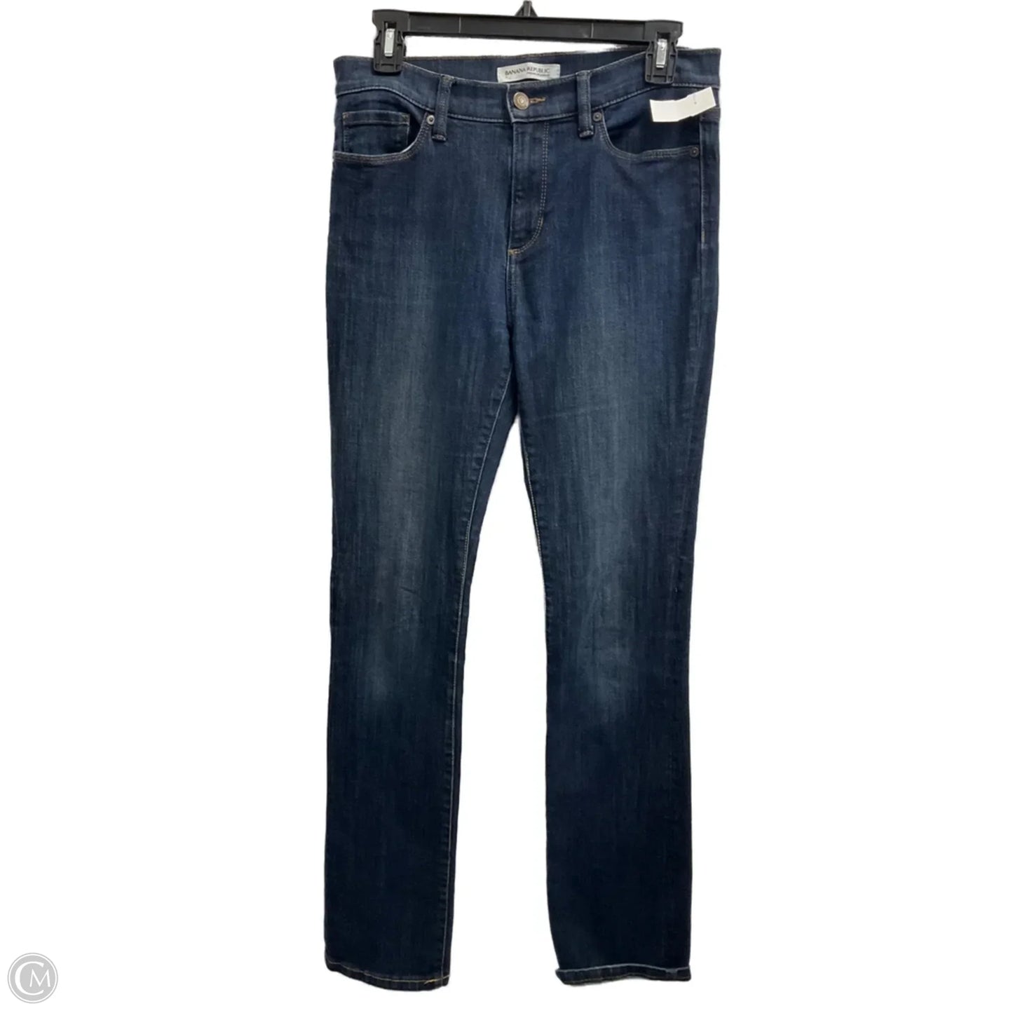 Jeans Flared By Banana Republic In Blue Denim, Size: 6