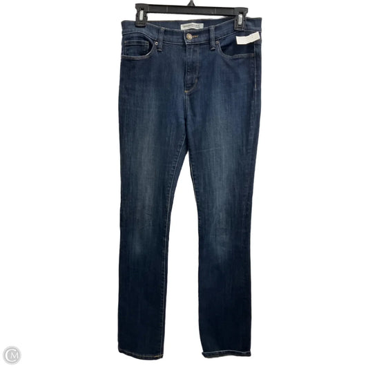 Jeans Flared By Banana Republic In Blue Denim, Size: 6