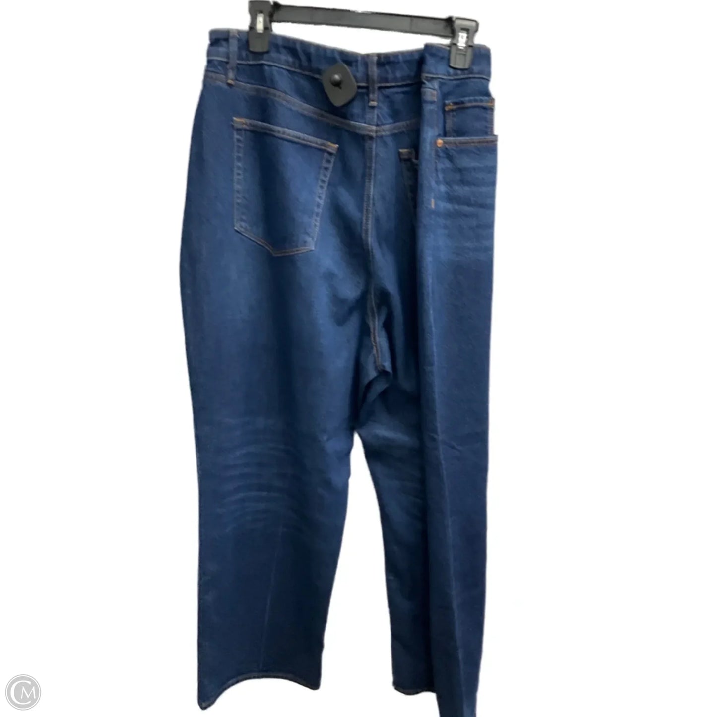 Jeans Straight By Loft In Blue Denim, Size: 18