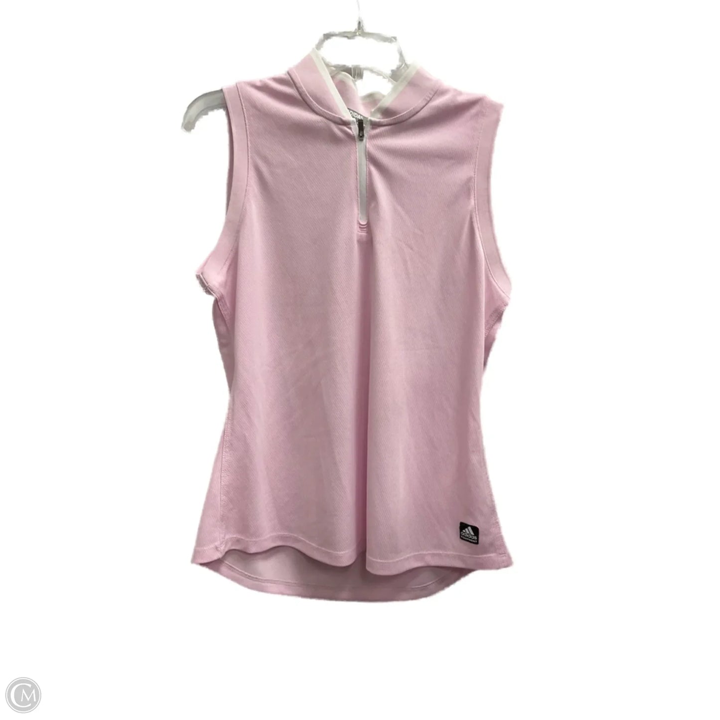 Athletic Tank Top By Adidas In Pink, Size: L