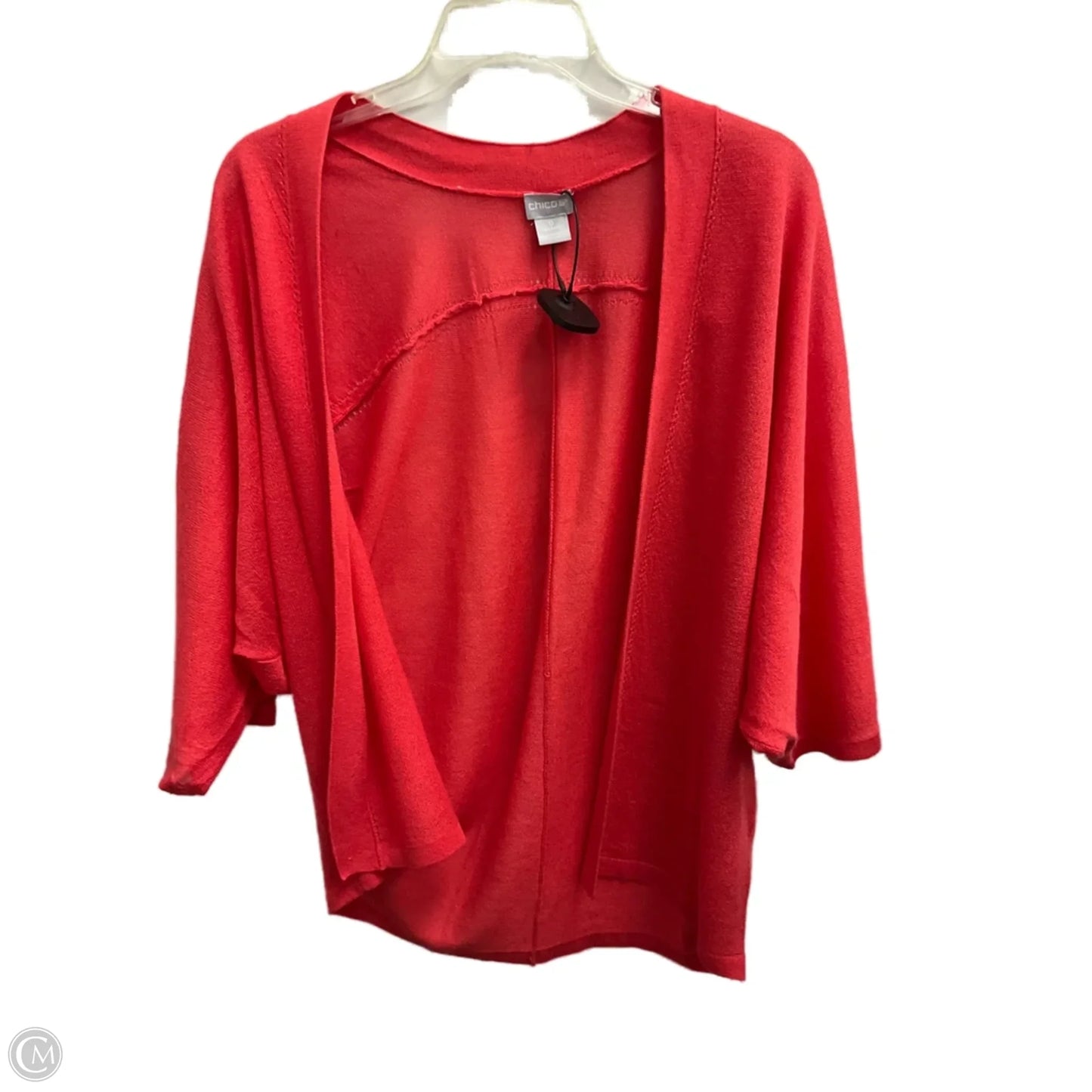 Cardigan By Chicos In Coral, Size: S