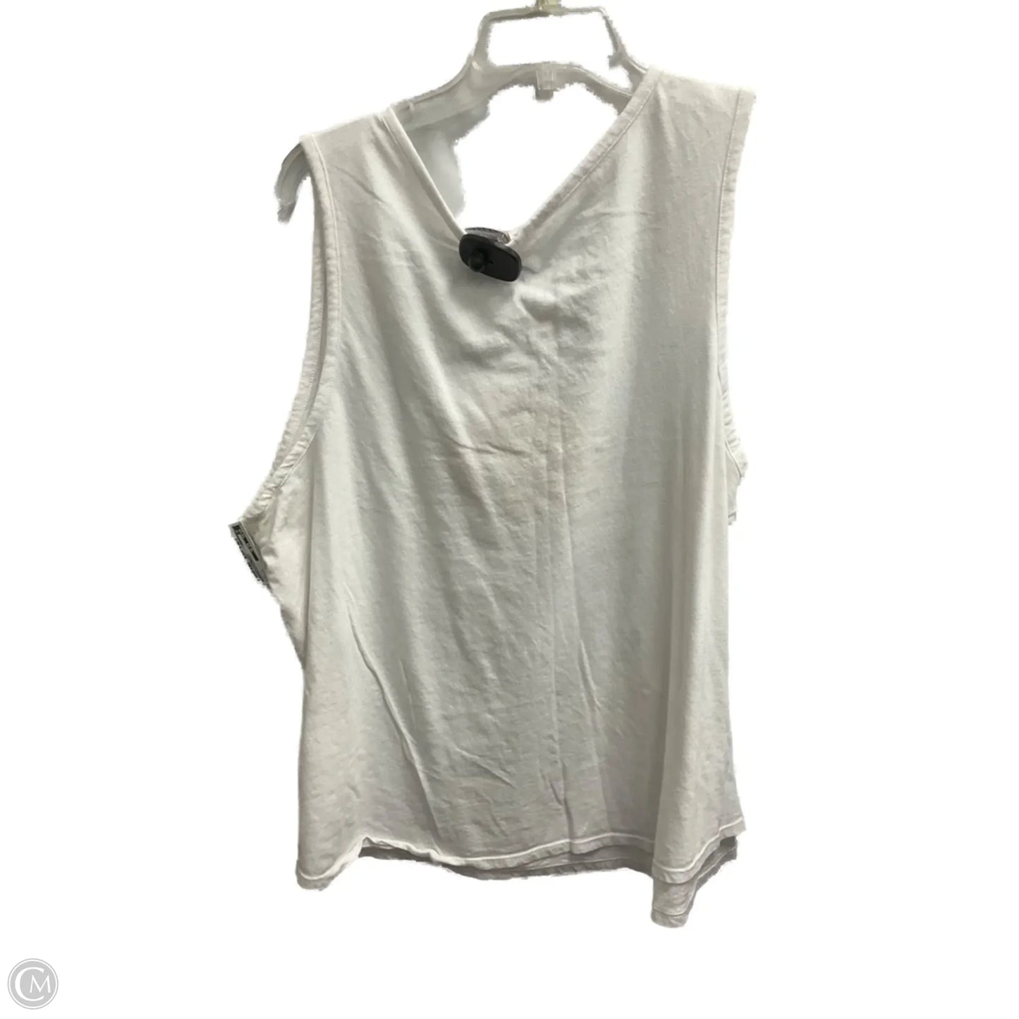 Top Sleeveless By Lc Lauren Conrad In White, Size: 1x