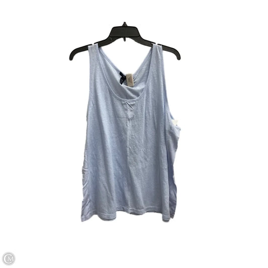 Top Sleeveless By Gap In Blue, Size: Xxl