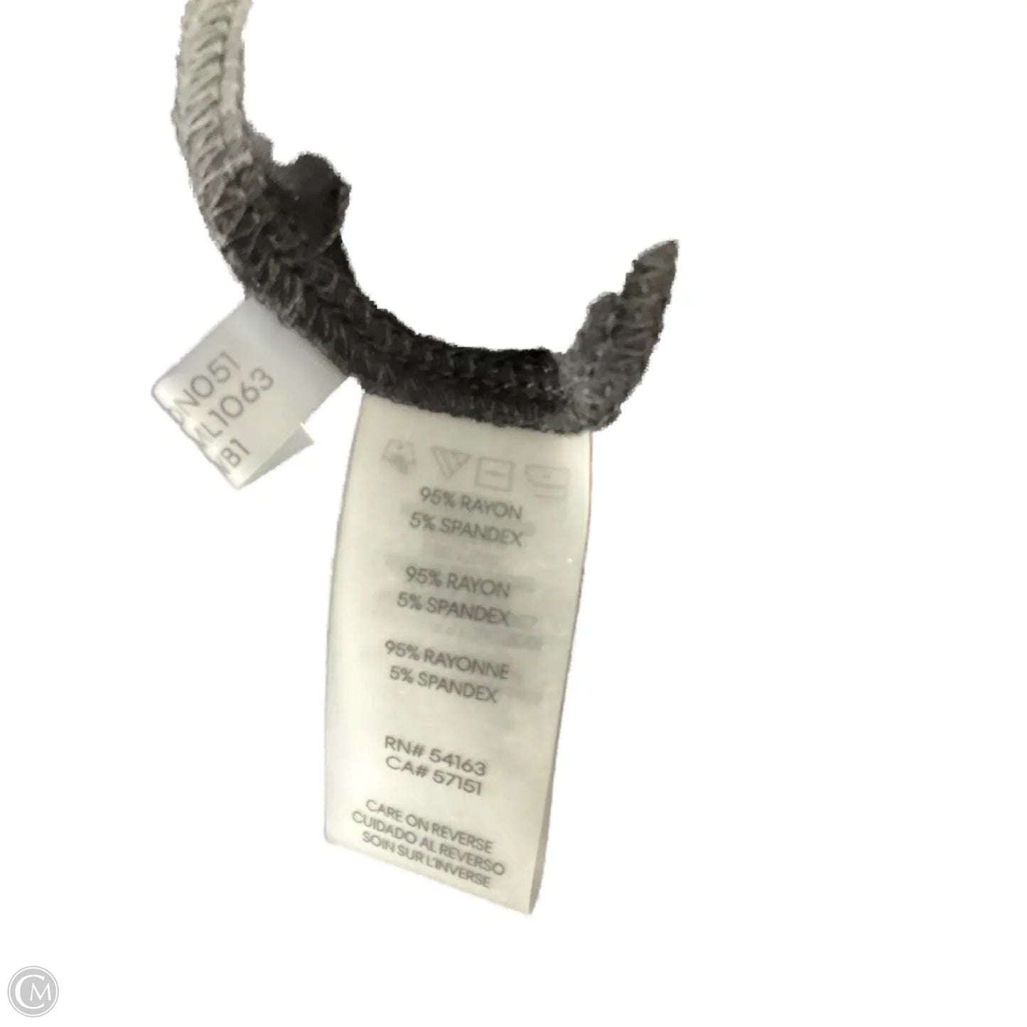 Dress Casual Midi By Calvin Klein In Black & White, Size: L