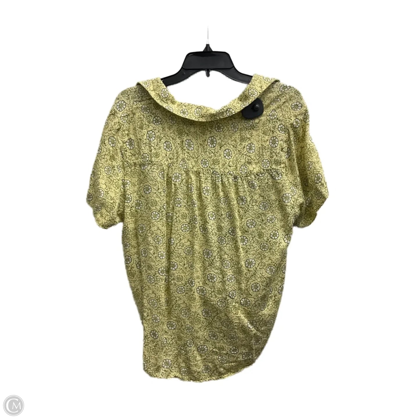 Top Short Sleeve By Lucky Brand In Floral Print, Size: L