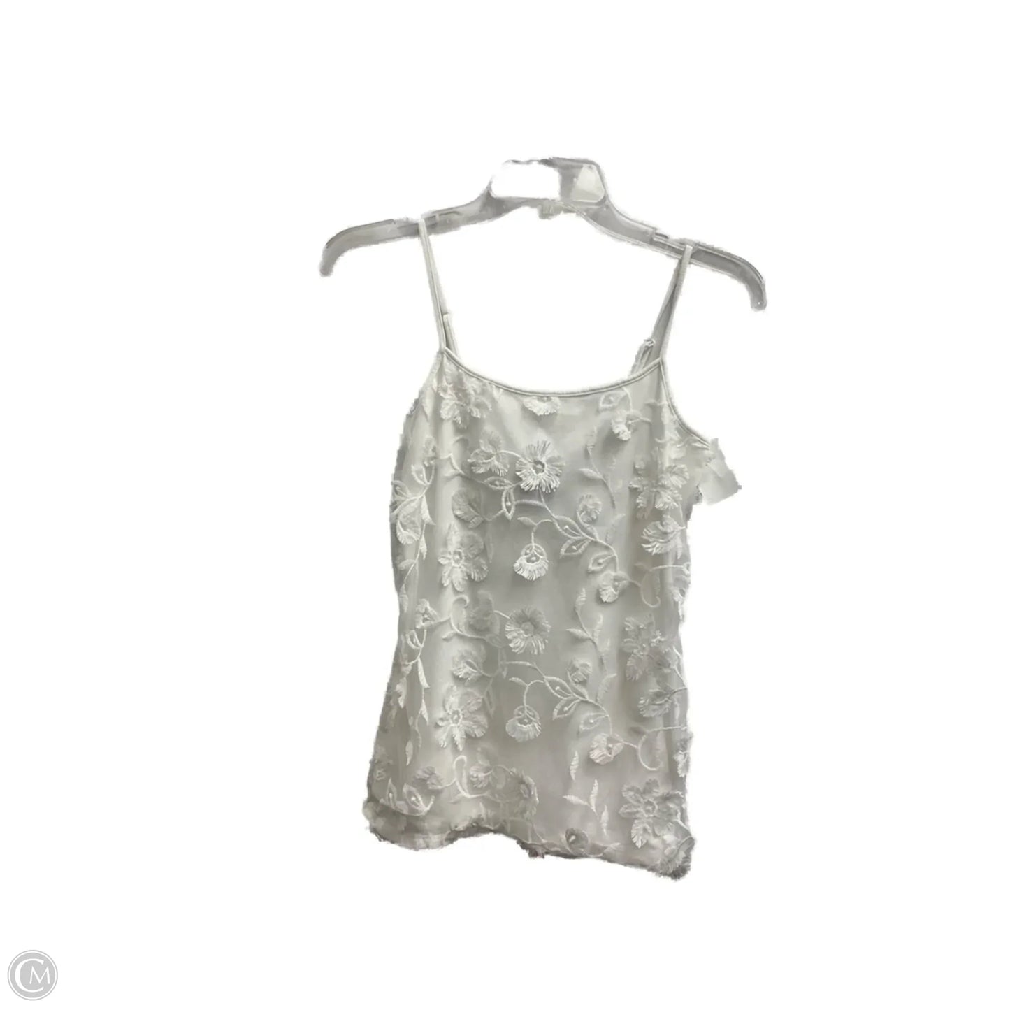 Top Sleeveless By Ann Taylor In White, Size: S