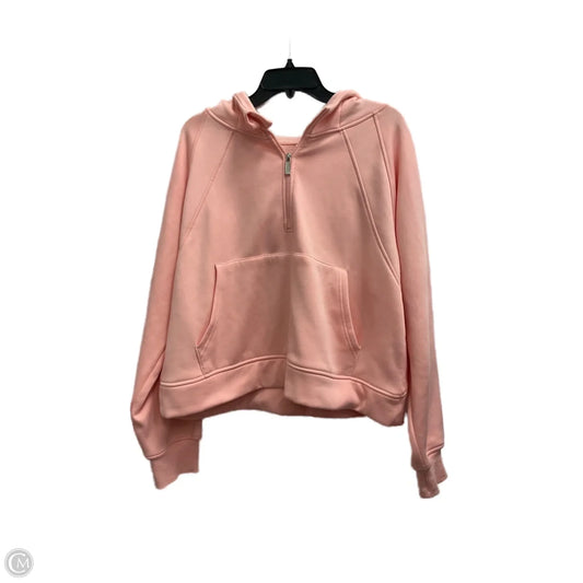 Sweatshirt Hoodie By Clothes Mentor In Pink, Size: 30