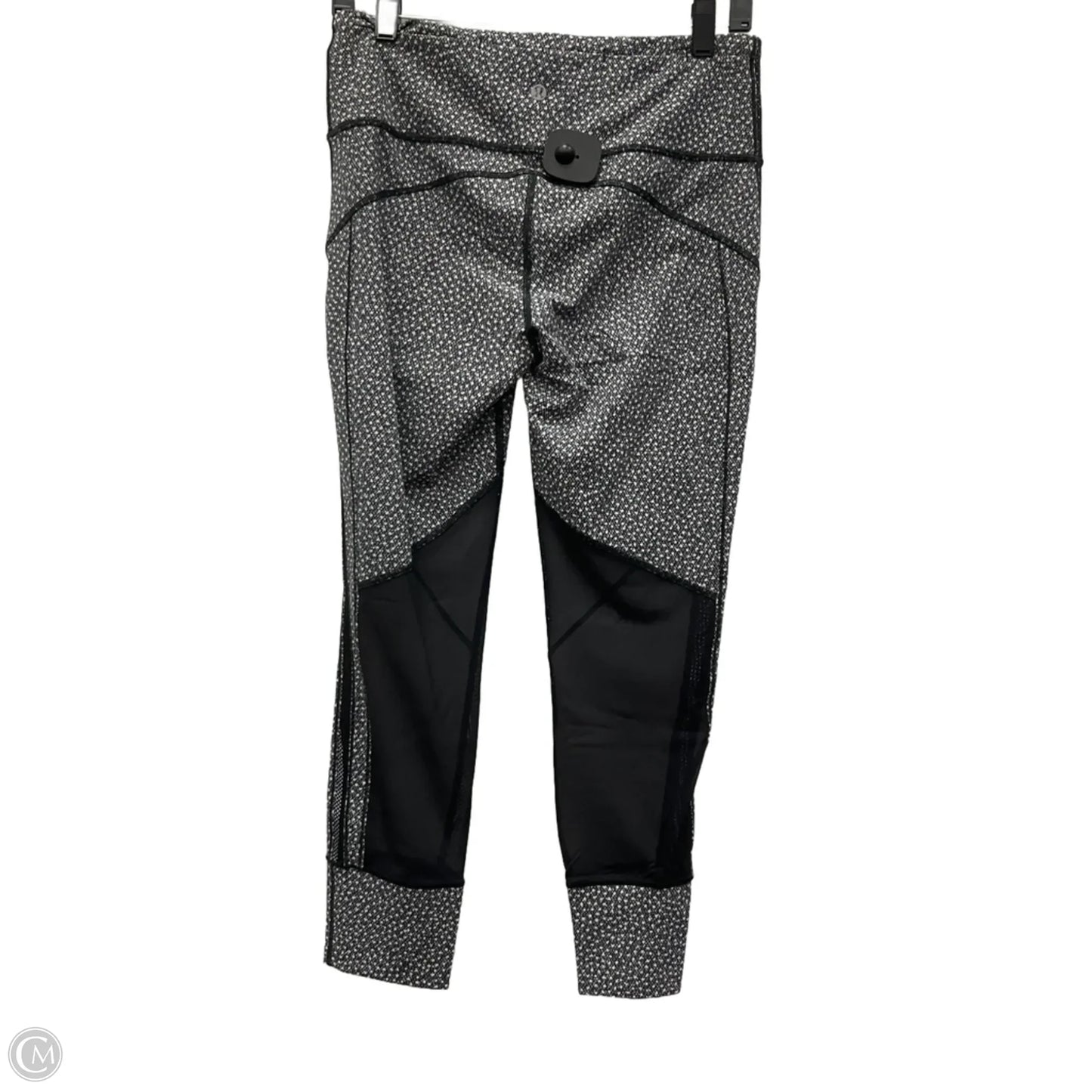 Athletic Leggings By Lululemon In Black & White, Size: 8
