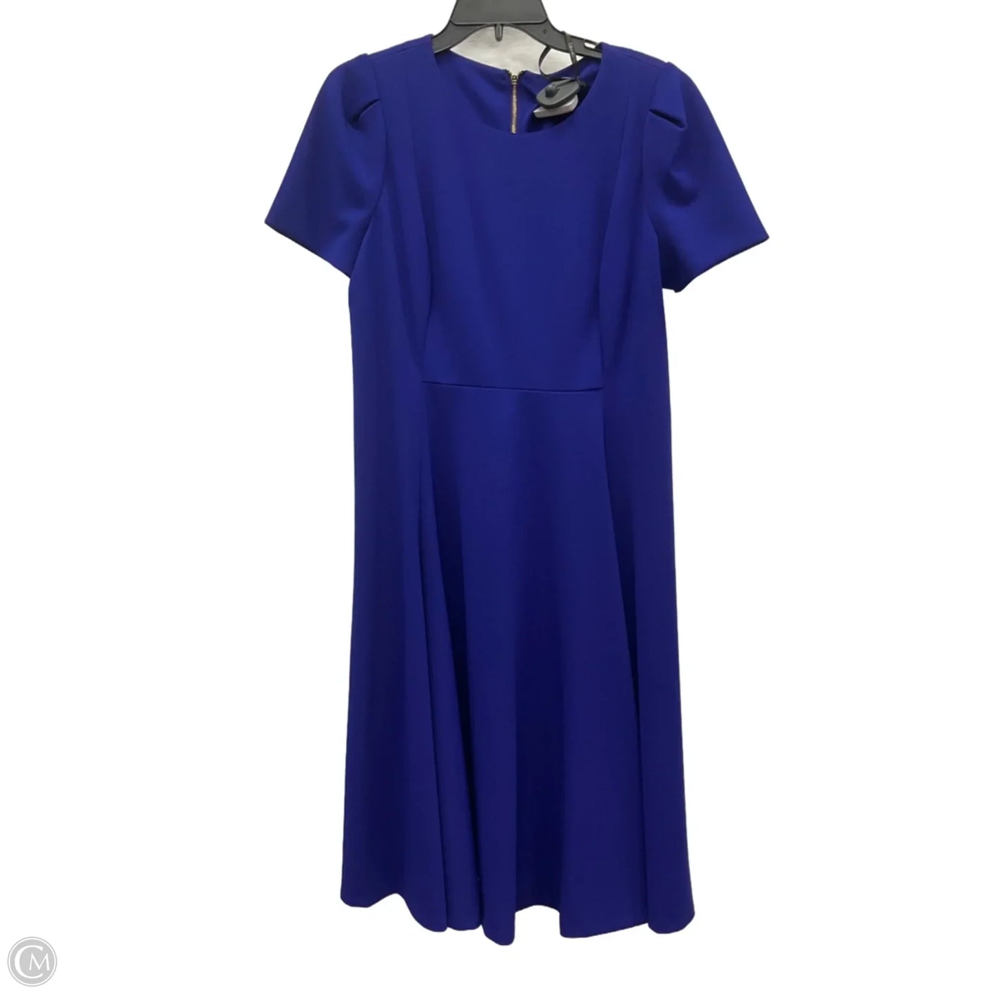 Dress Work By Calvin Klein In Blue, Size: 14