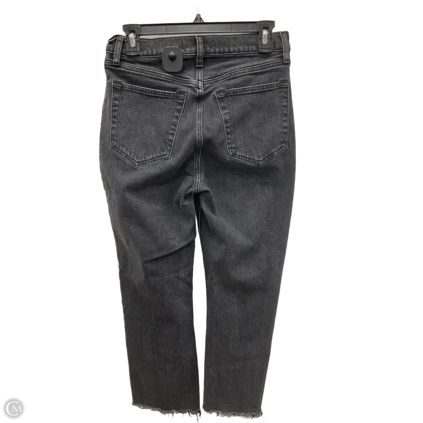 Jeans Straight By Abercrombie And Fitch In Black Denim, Size: 8