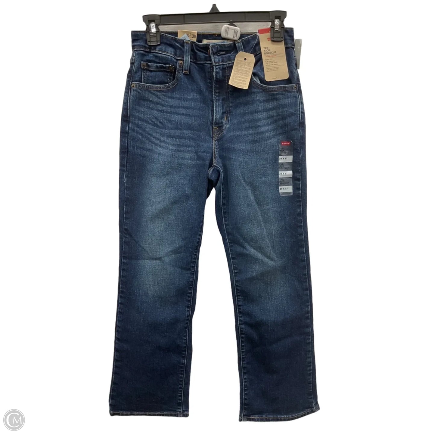 Jeans Straight By Levis In Blue Denim, Size: 4
