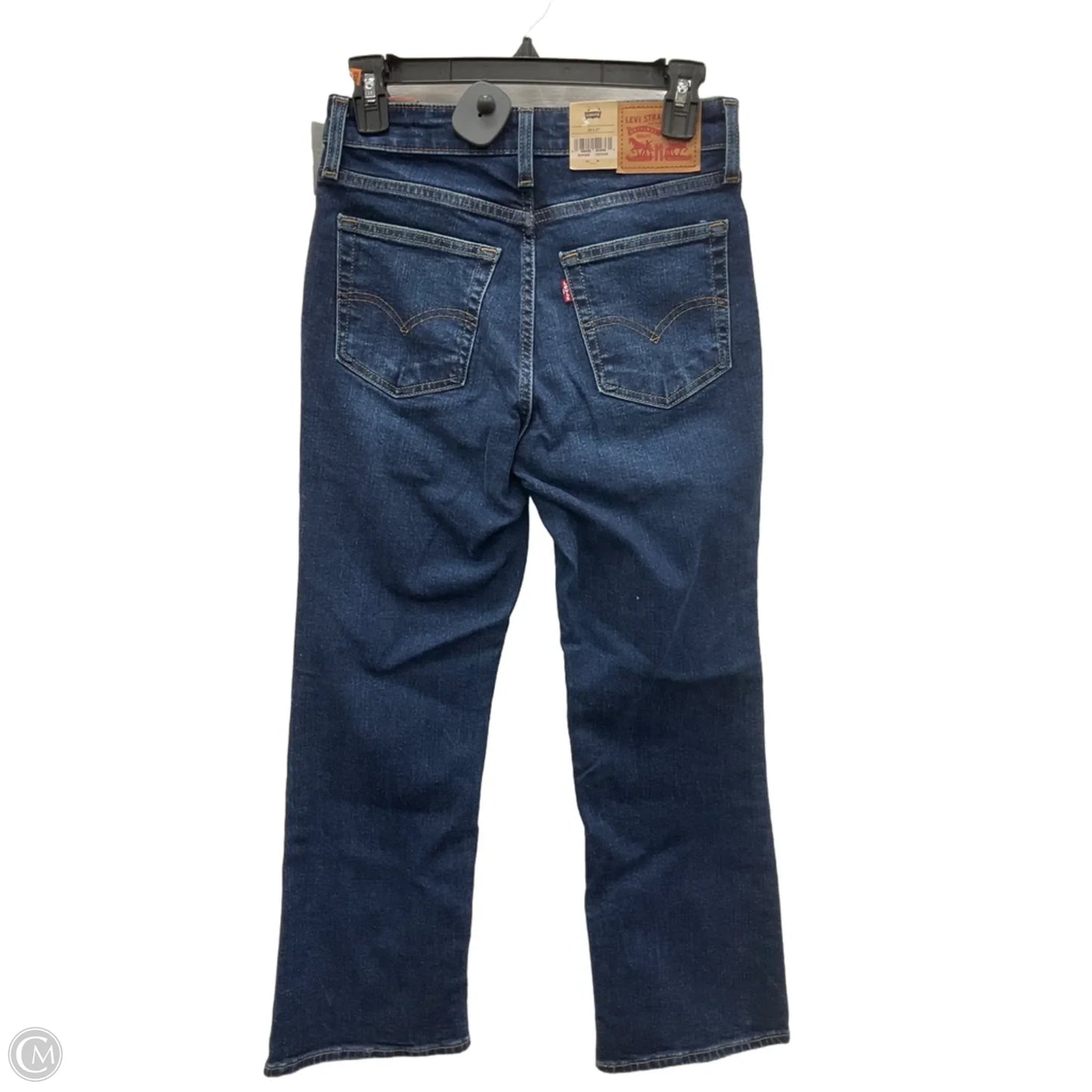 Jeans Straight By Levis In Blue Denim, Size: 4