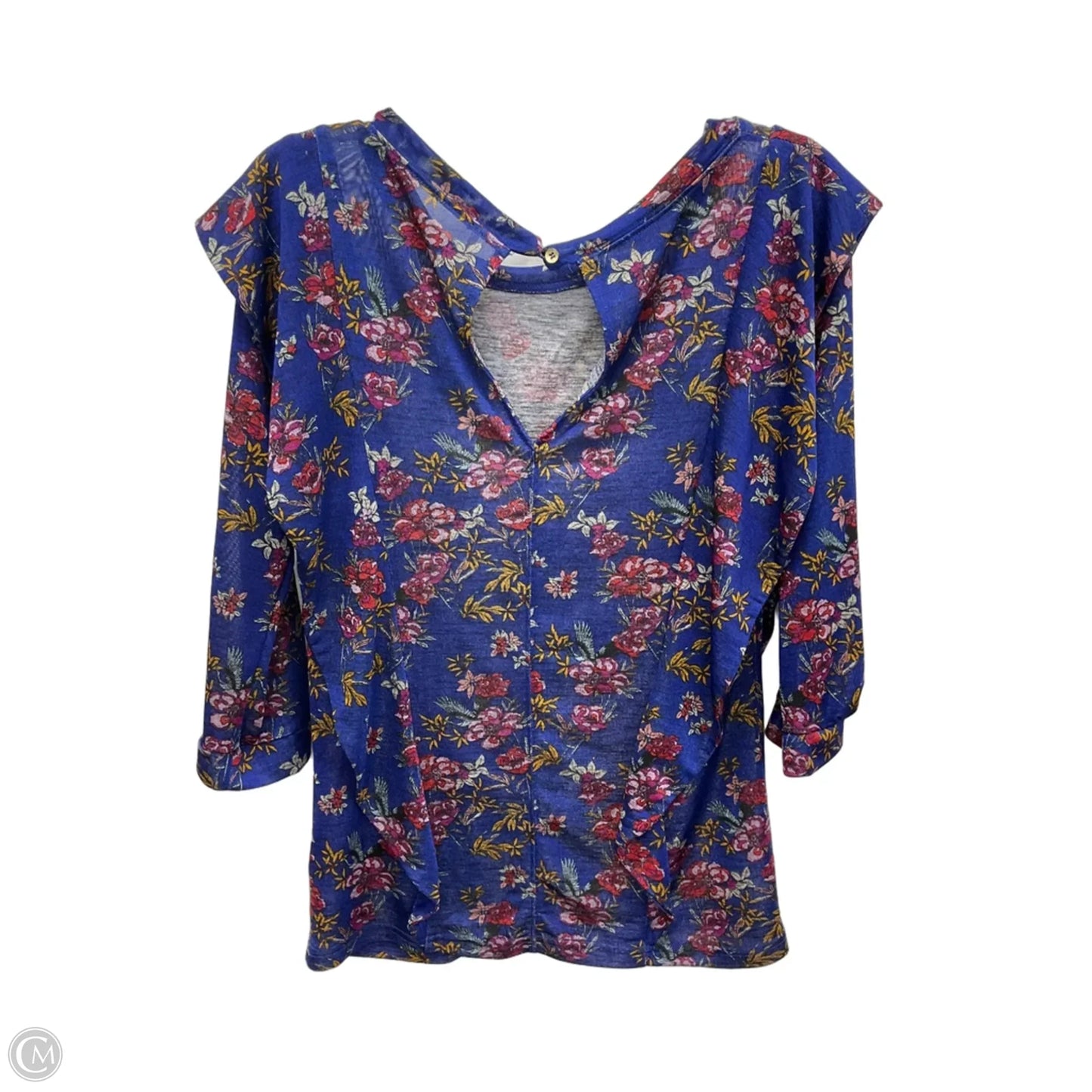 Top Long Sleeve By Free People In Blue, Size: M