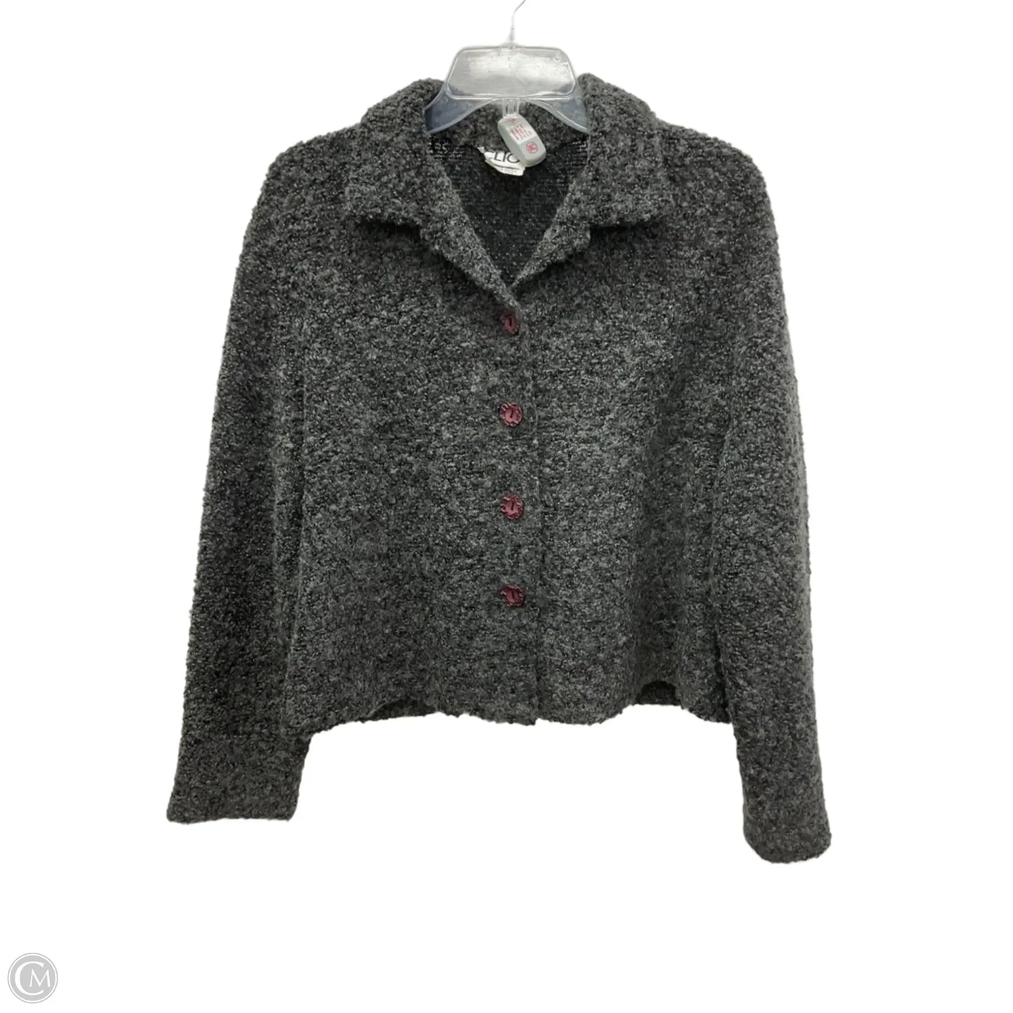 Cardigan By Clio In Grey, Size: L