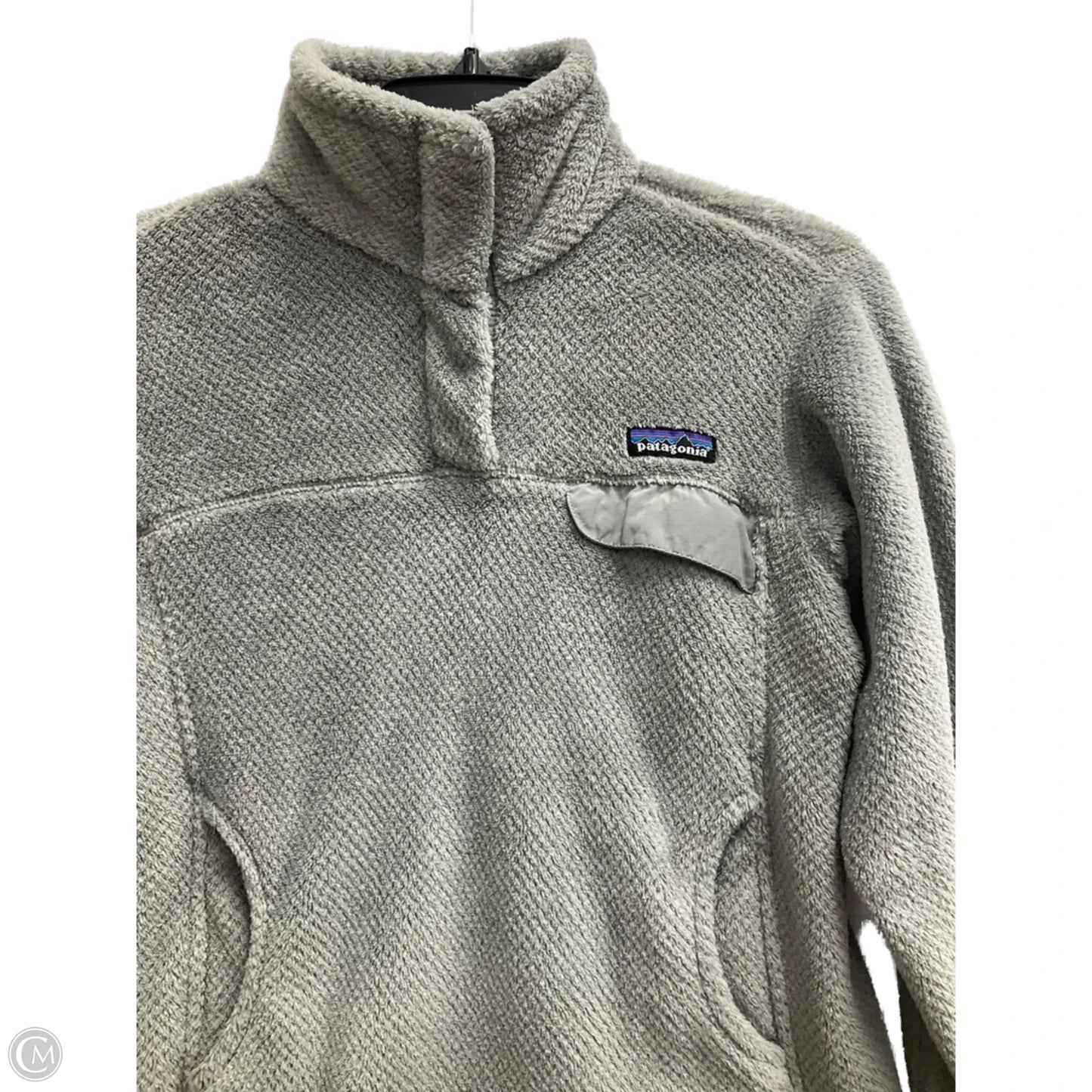 Jacket Fleece By Patagonia In Grey, Size: S