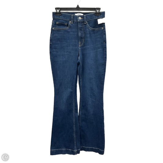 Jeans Flared By Spanx In Blue Denim, Size: 6