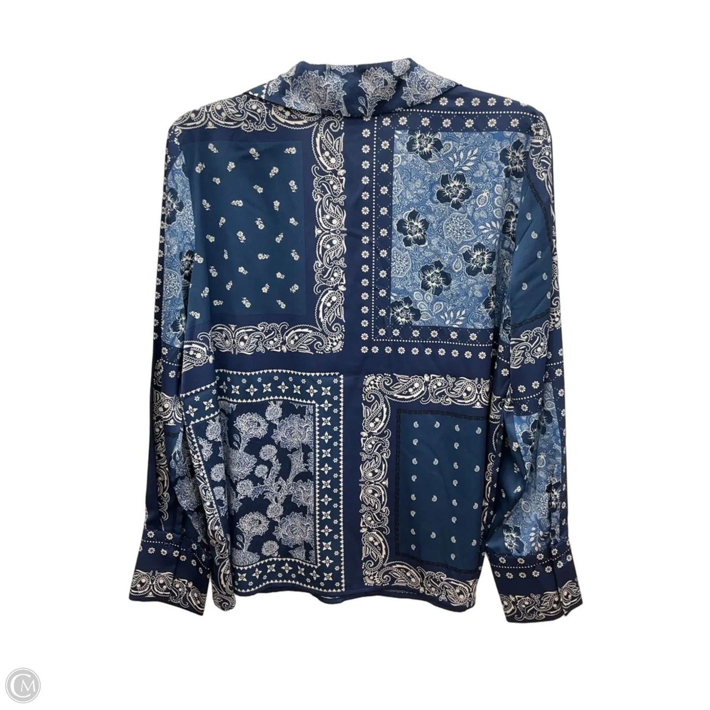 Blouse Long Sleeve By Joie In Paisley Print, Size: M