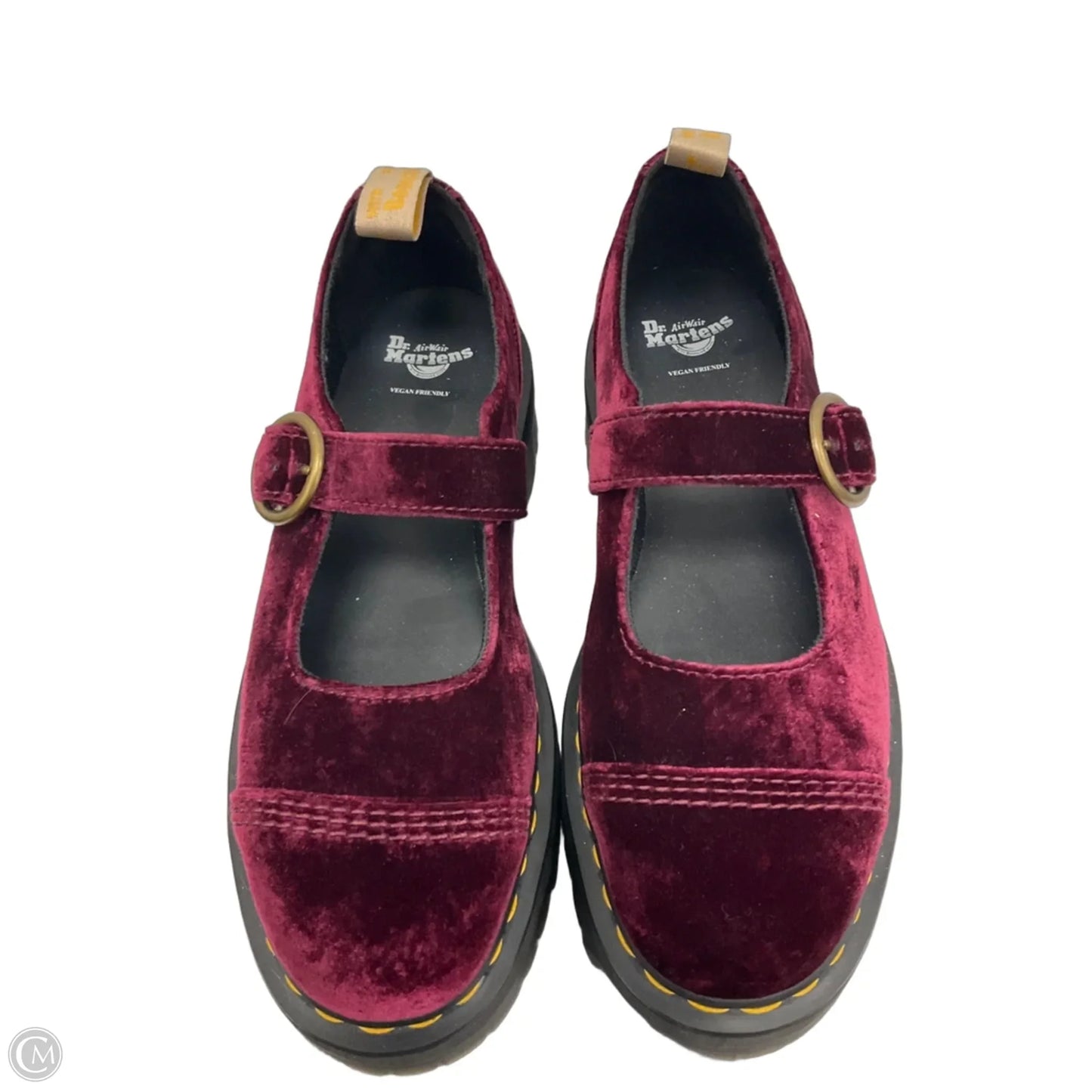 Shoes Flats By Dr Martens In Red, Size: 9