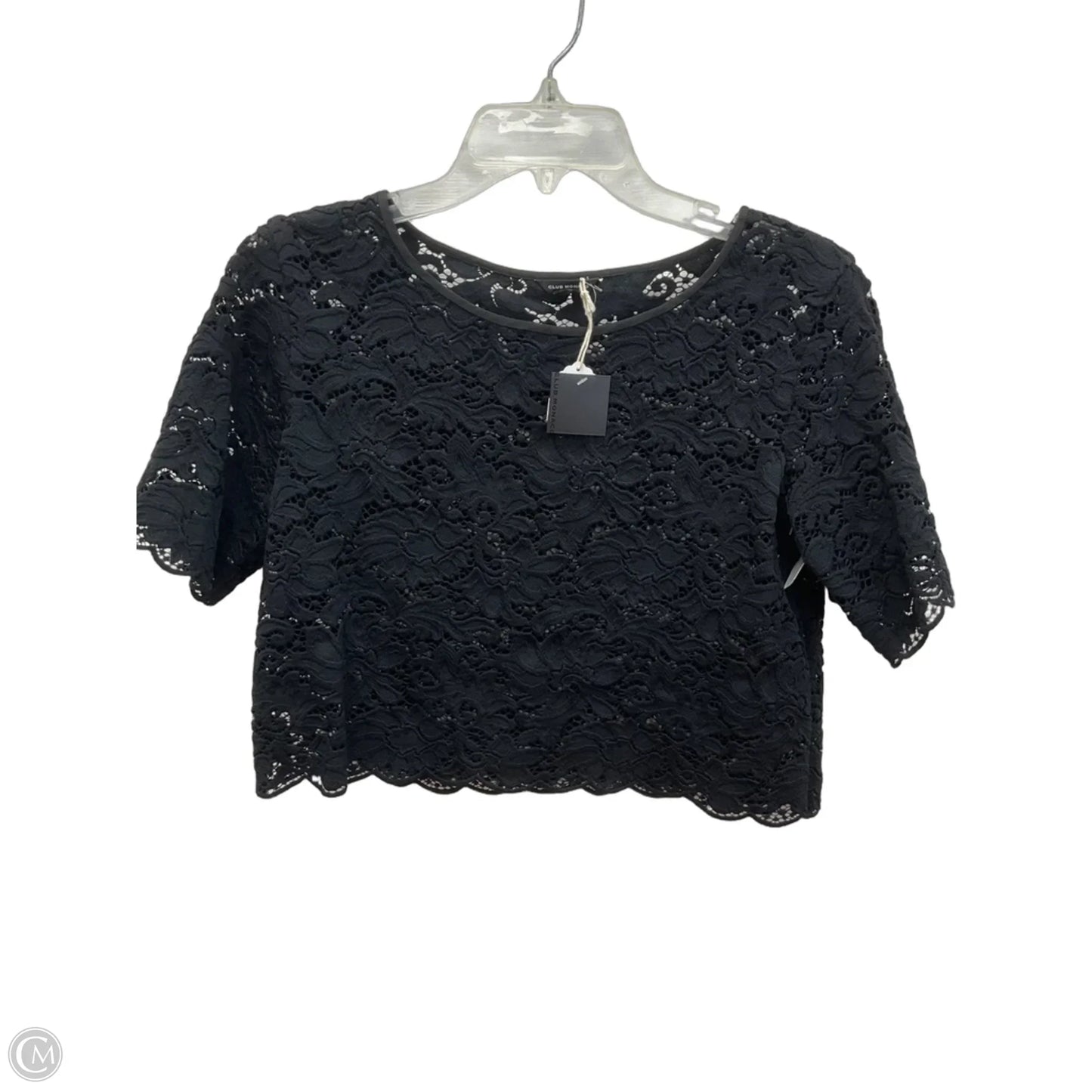 Top Short Sleeve By Club Monaco In Black, Size: Xs
