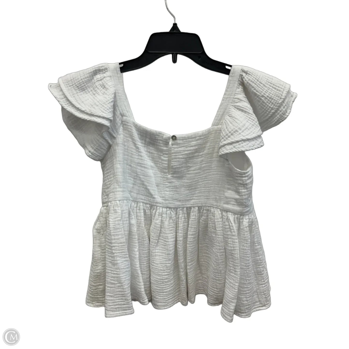 Top Short Sleeve By Pinch In White, Size: S