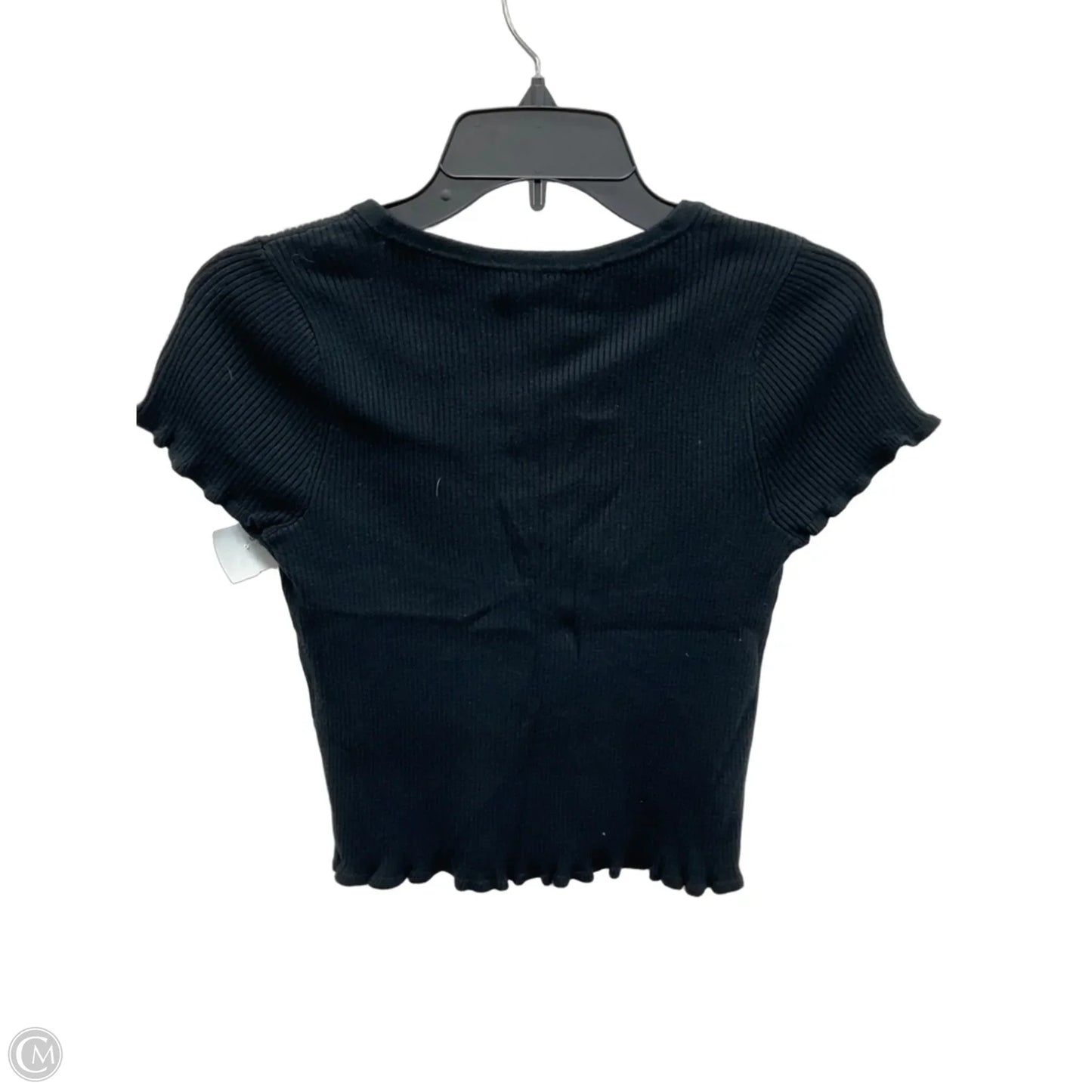 Top Short Sleeve By Abercrombie And Fitch In Black, Size: S