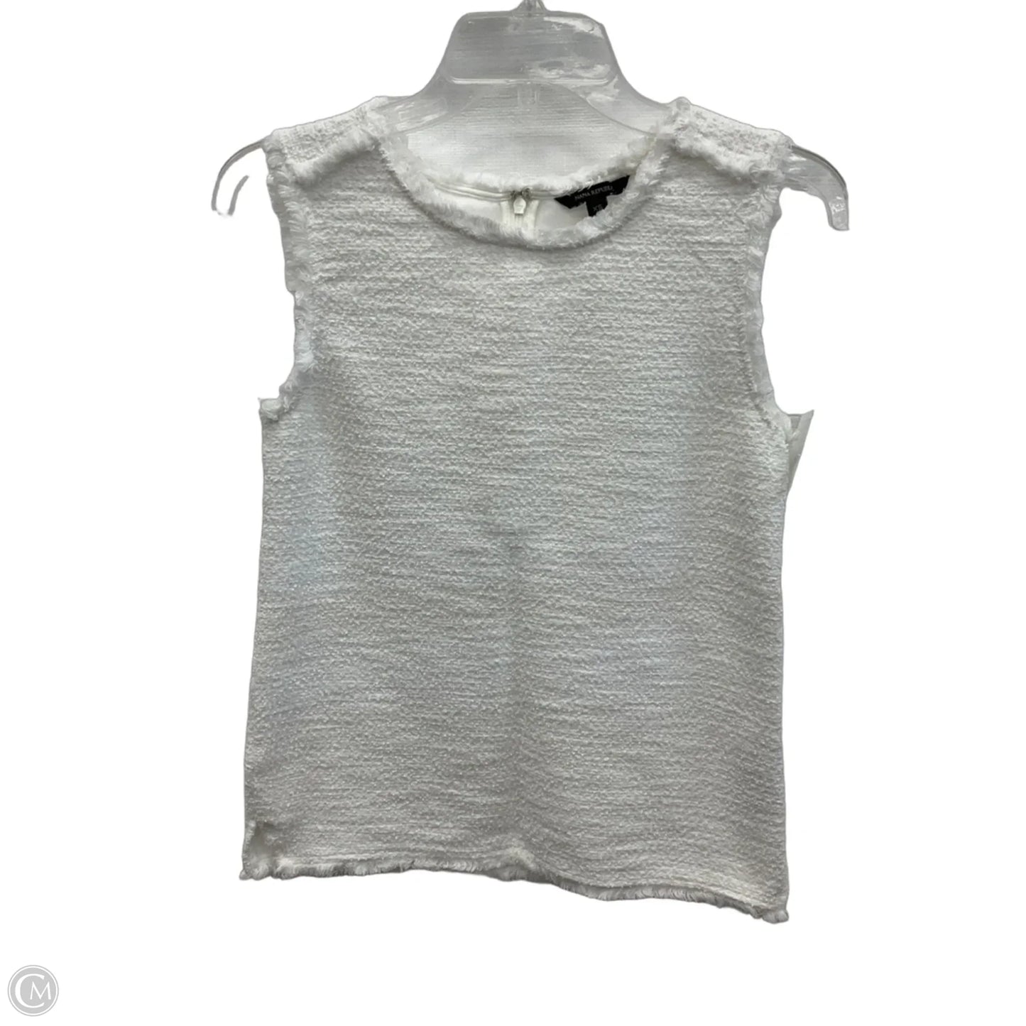 Top Sleeveless By Banana Republic In White, Size: Xs