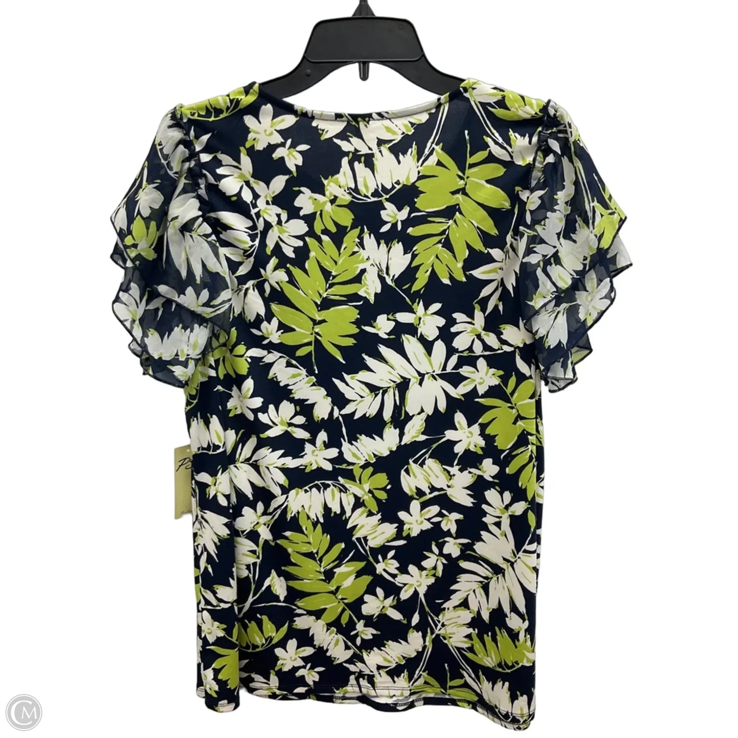 Top Short Sleeve By Clothes Mentor In Blue & Green, Size: 1x
