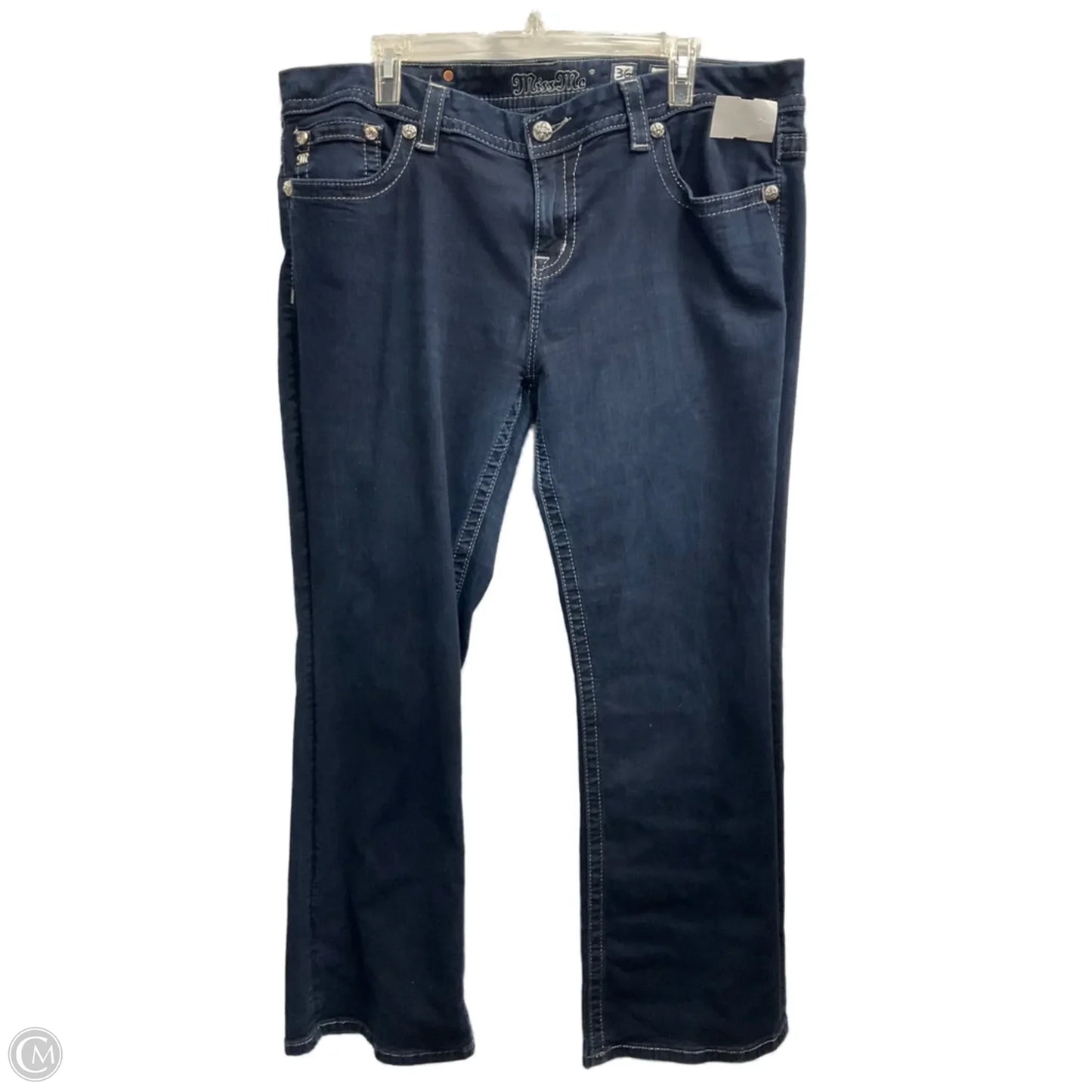 Jeans Boot Cut By Miss Me In Blue Denim, Size: 20