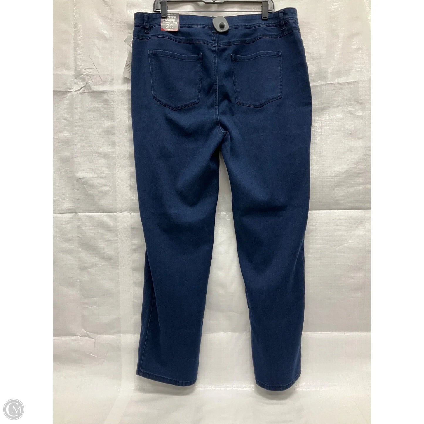 Jeans Straight By Avenue In Blue Denim, Size: 20