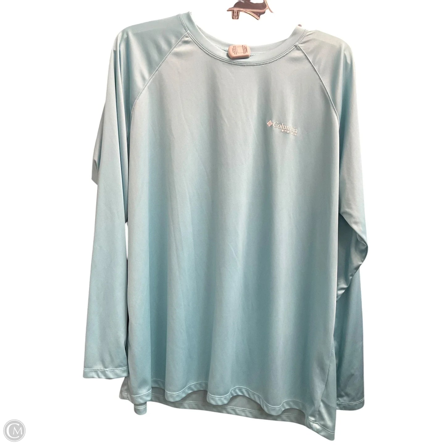 Athletic Top Long Sleeve Crewneck By Columbia In Blue, Size: 2x