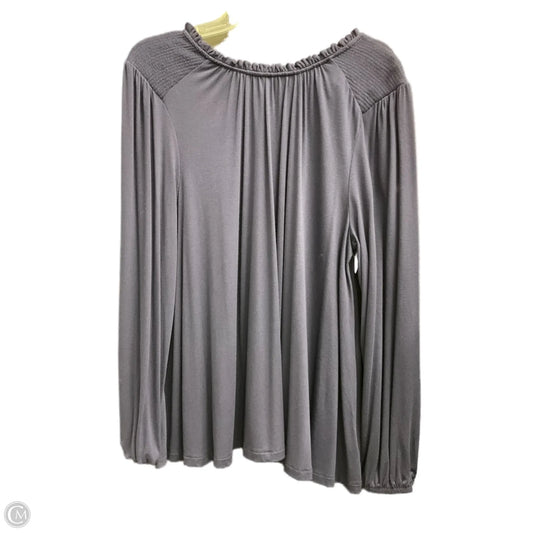 Top Long Sleeve By Lane Bryant In Blue, Size: 16