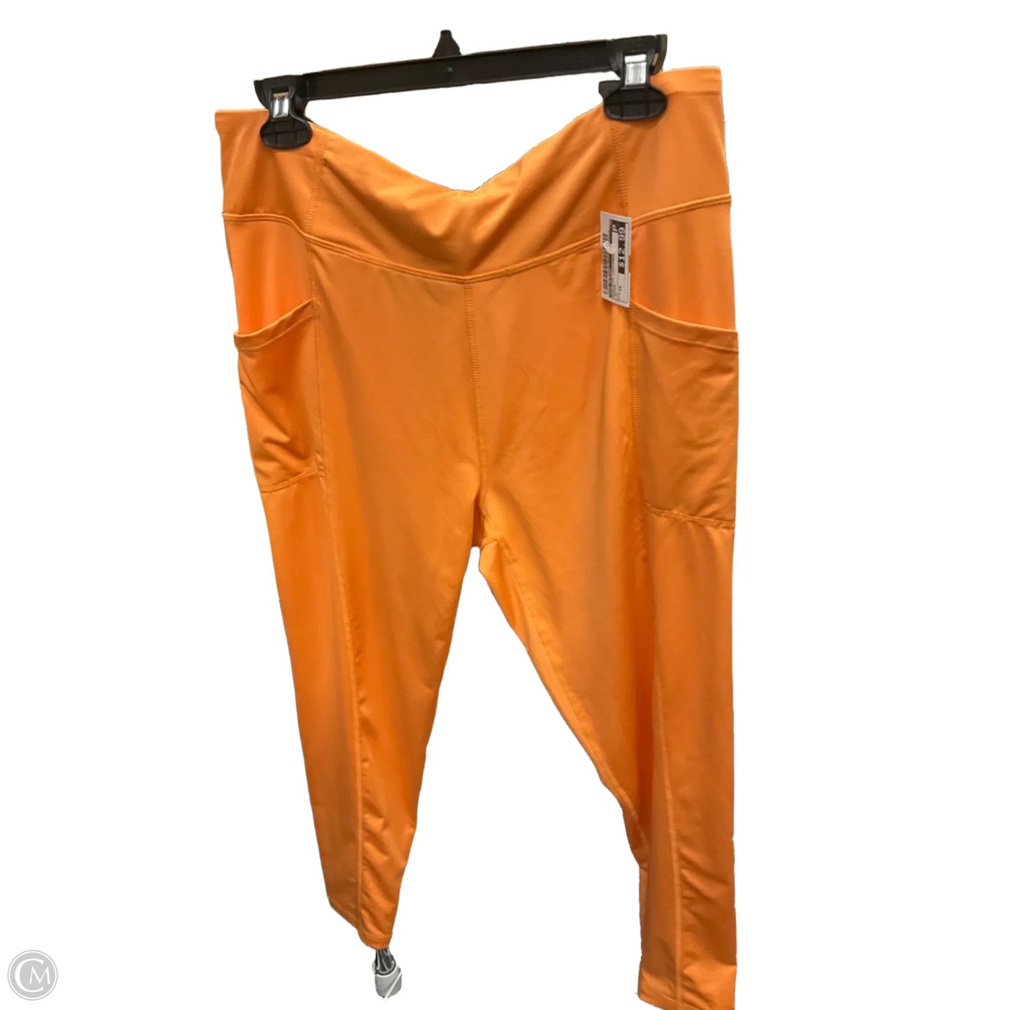 Athletic Leggings By Pro Player In Orange, Size: 1x