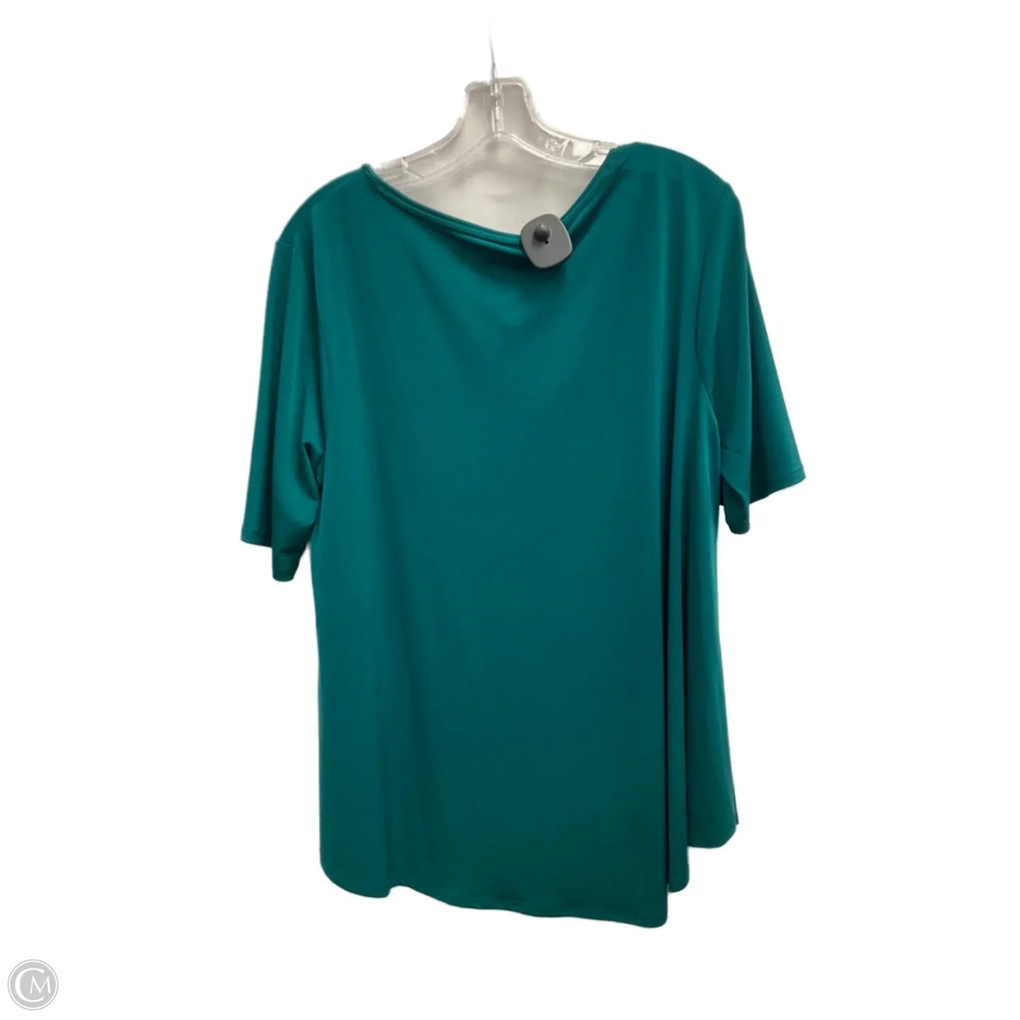 Top Short Sleeve Basic By Chicos In Green, Size: L