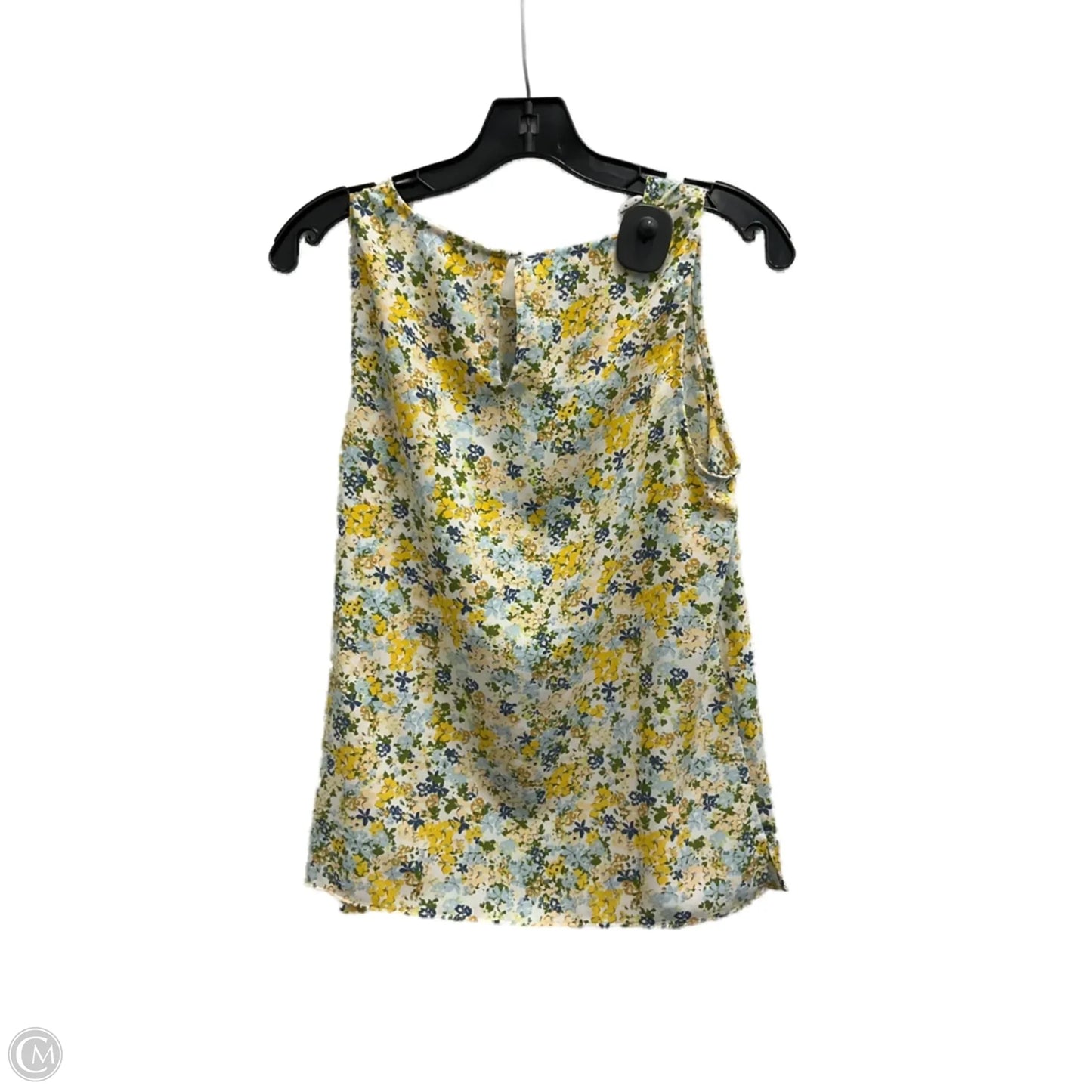 Top Sleeveless By Lc Lauren Conrad In Blue & Yellow, Size: S