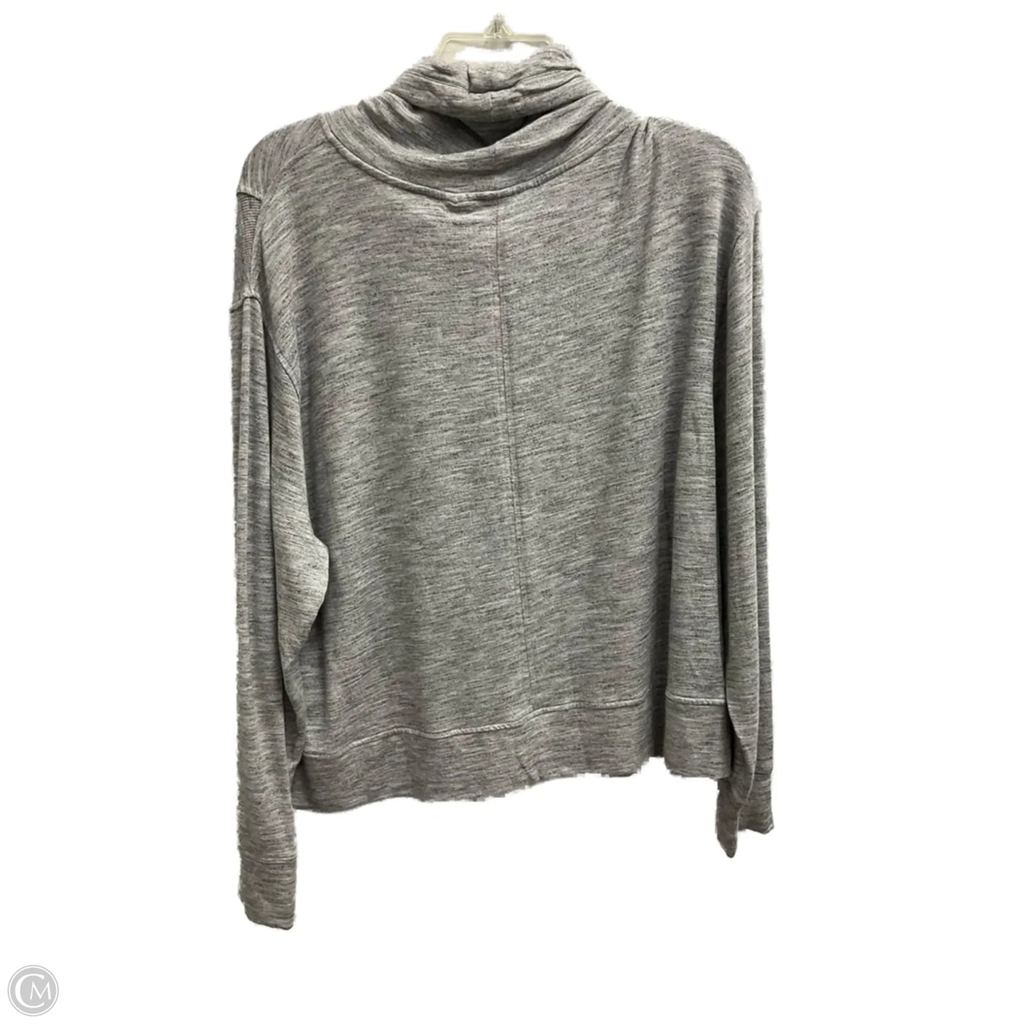 Athletic Top Long Sleeve Collar By Athleta In Grey, Size: Xl