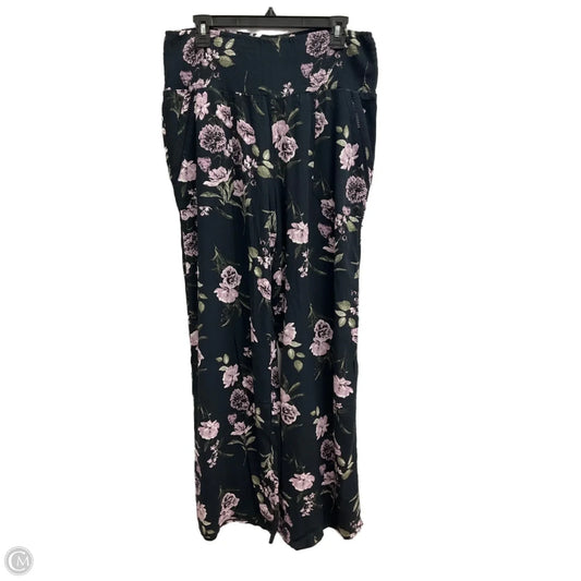 Pants Lounge By Three Dots In Floral Print, Size: L