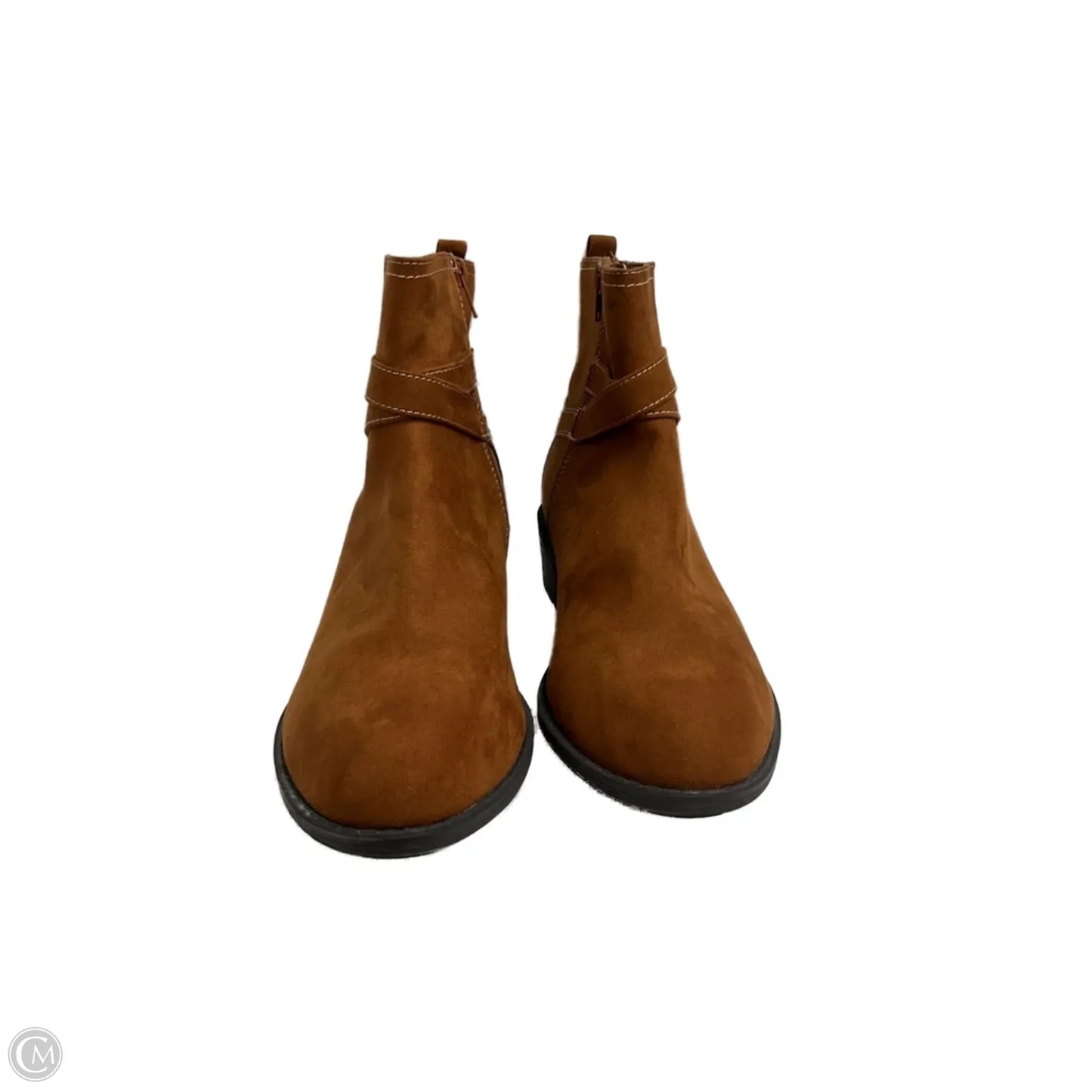 Boots Ankle Heels By St Johns Bay In Brown, Size: 11