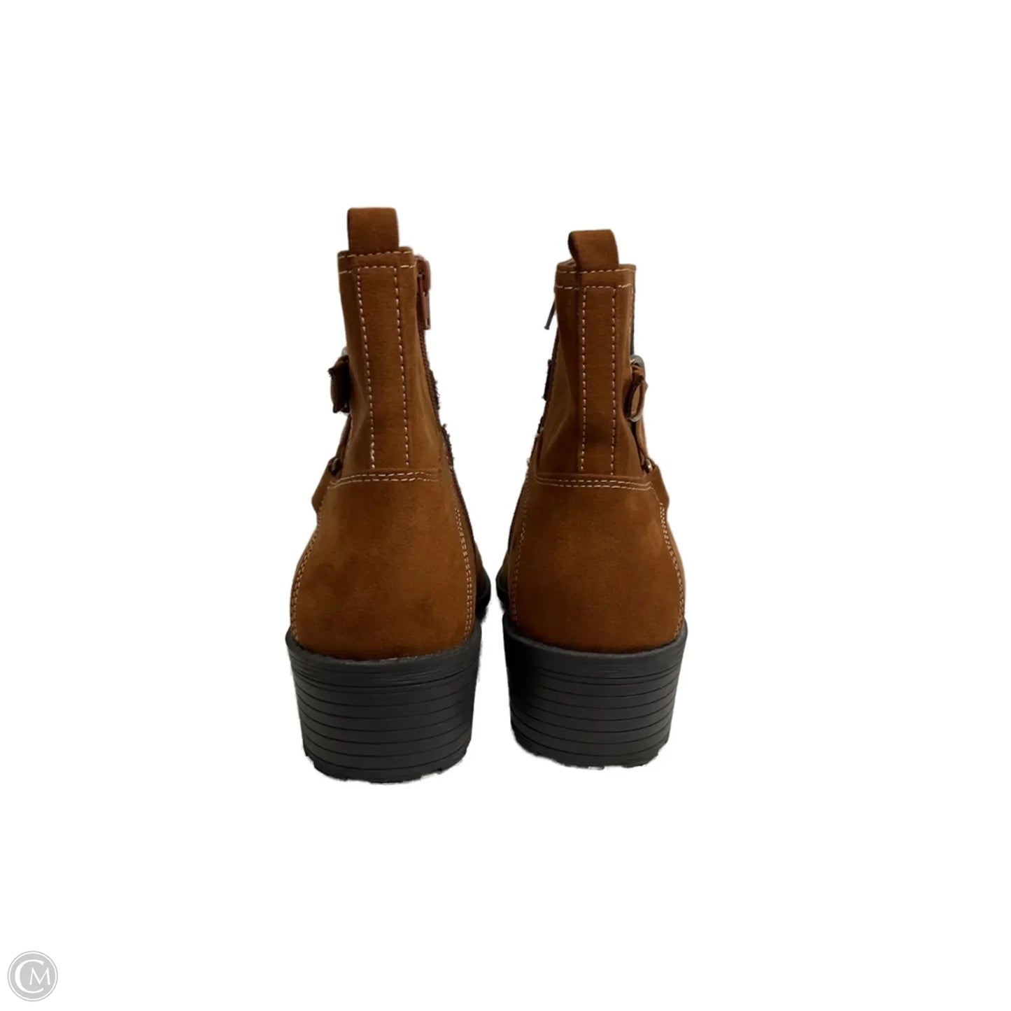 Boots Ankle Heels By St Johns Bay In Brown, Size: 11
