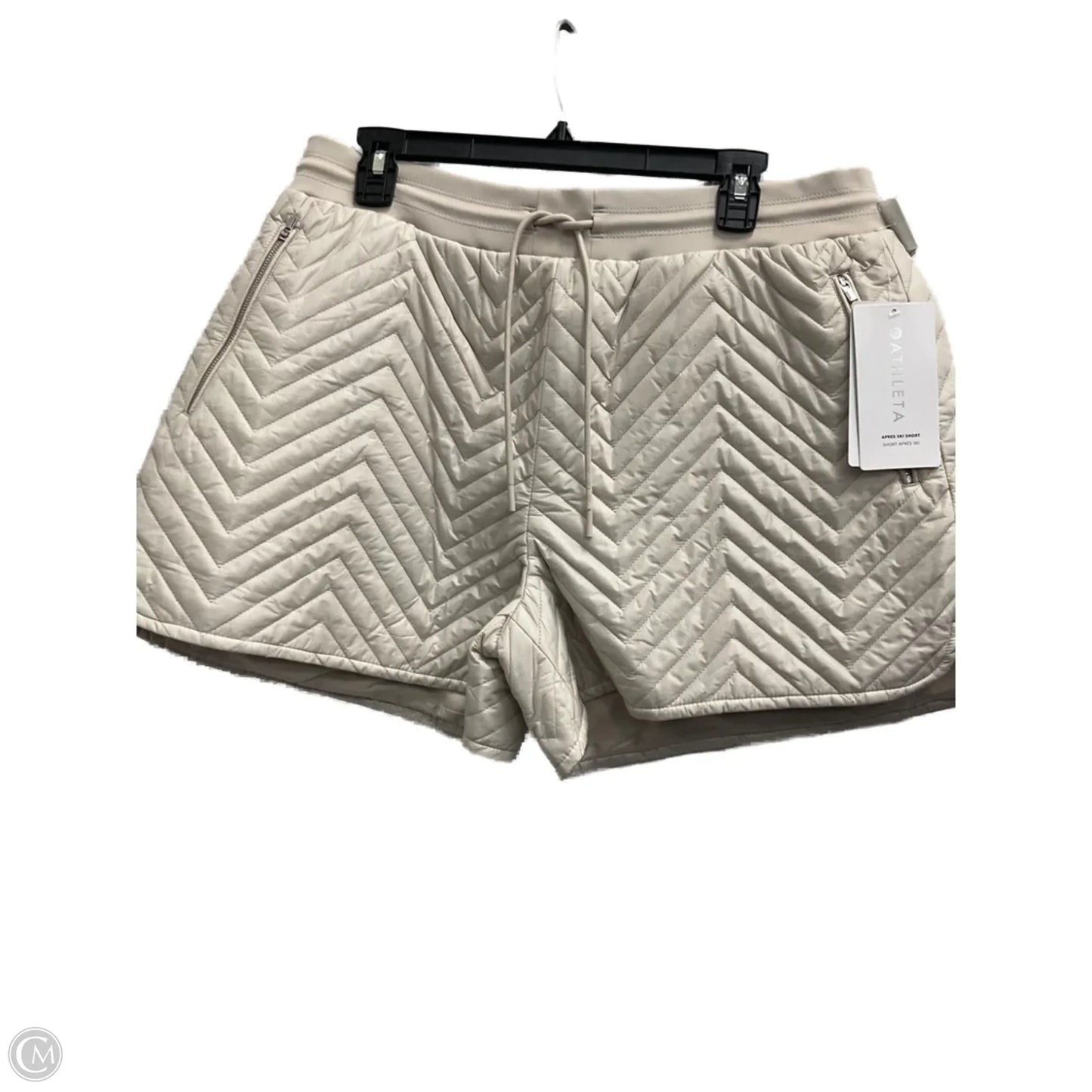 Athletic Shorts By Athleta In Cream, Size: 14