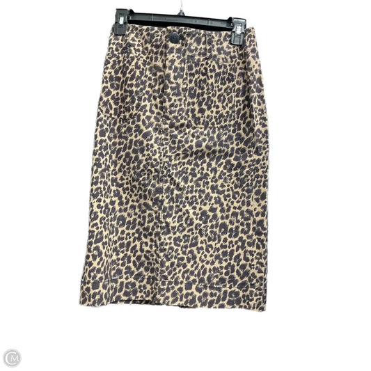 Skirt Midi By Maeve In Animal Print, Size: Xs