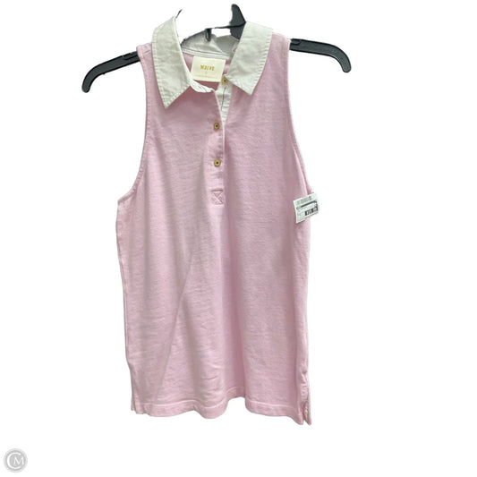 Top Sleeveless By Maeve In Pink, Size: S