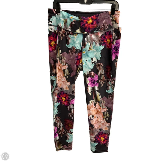 Athletic Leggings By Calia In Floral Print, Size: L