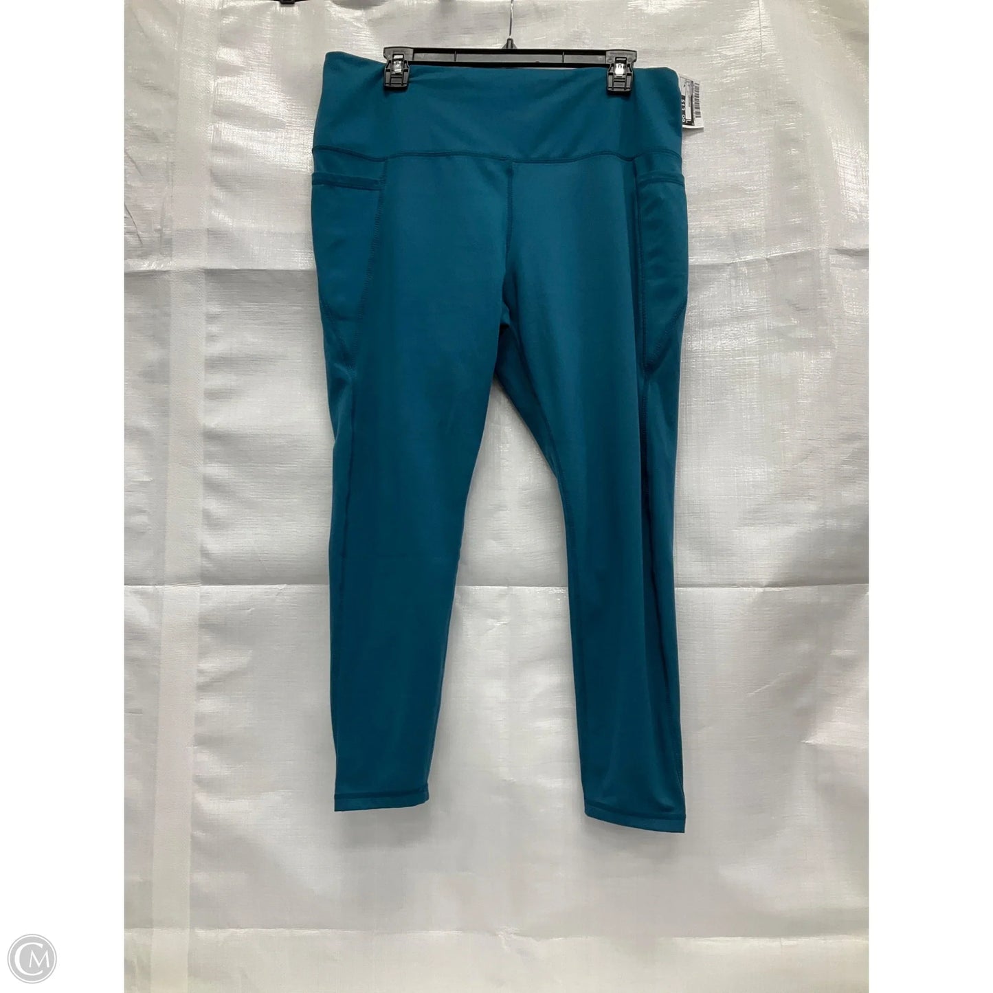 Athletic Leggings By Danskin In Blue, Size: Xl